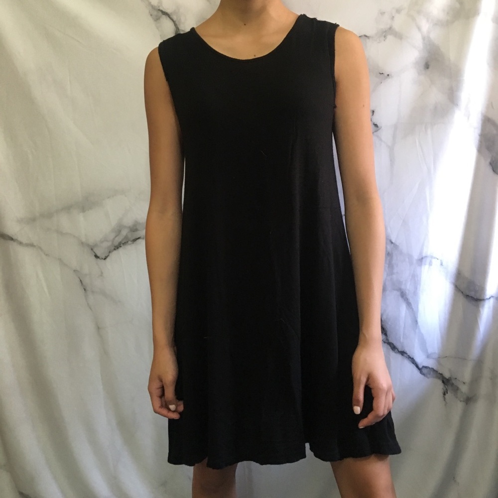 Black T-shirt dress